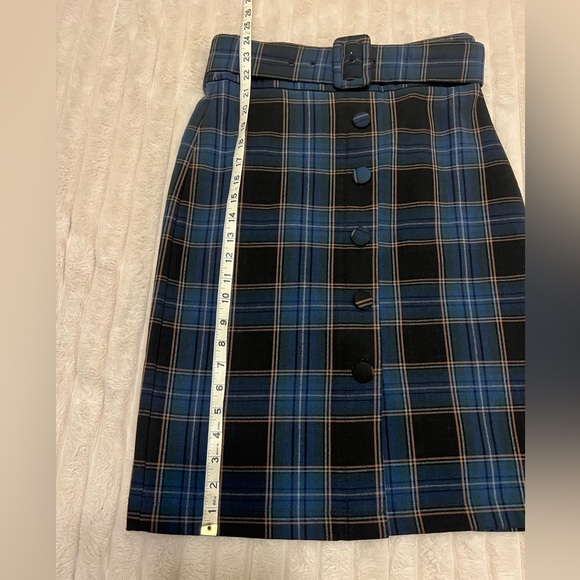 Anthropologie Maeve Bernadette
Button-Front Midi Skirt Tartan Plaid - Picture 4 of 10